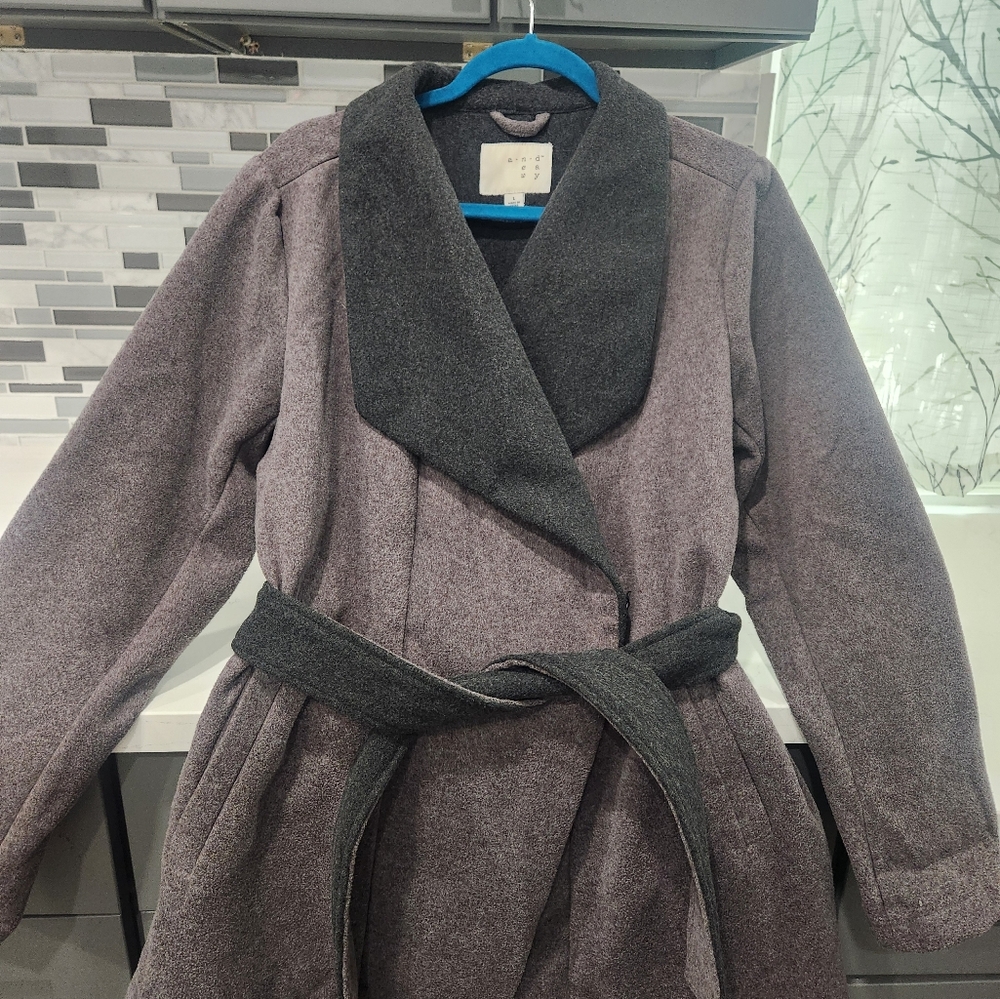 A New Day Grey Peacoat Large